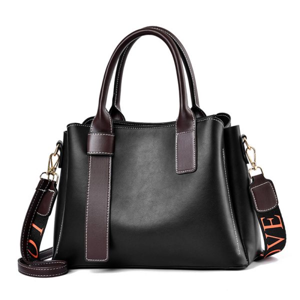 Soft Leather Large Capacity Women's Handbag Fashion Trendy One-shoulder Crossbody Bag - Image 2