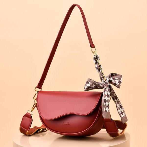 Special Interest Light Luxury Fall Winter Fashion Underarm Saddle Bag - Image 8