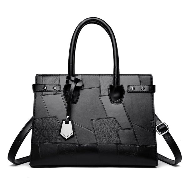 New Solid Color Zip One Shoulder Crossbody Bag - Image 6