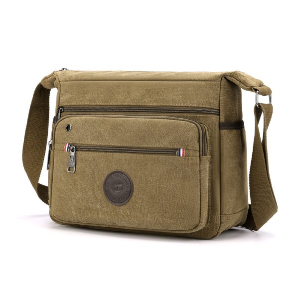 New Canvas Men's Shoulder Messenger Bag - Image 8