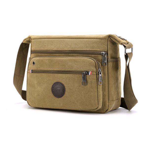 New Canvas Men's Shoulder Messenger Bag - Image 6