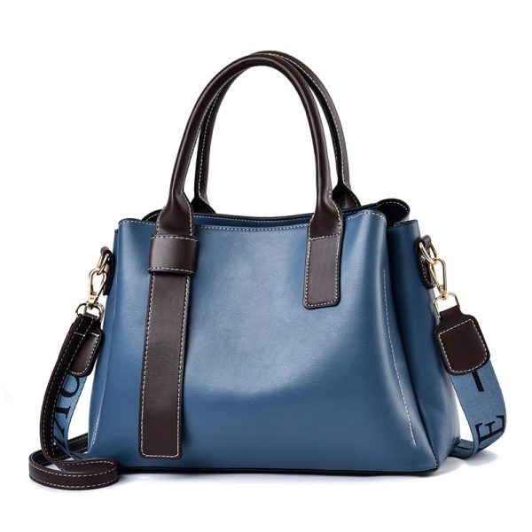 Soft Leather Large Capacity Women's Handbag Fashion Trendy One-shoulder Crossbody Bag - Image 4