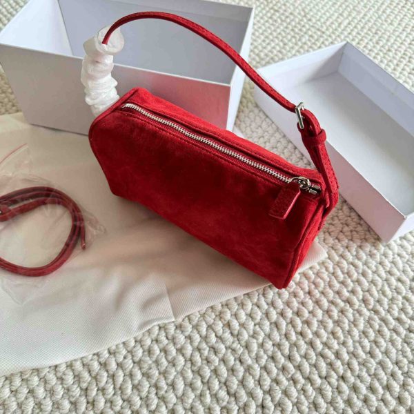 Retro 90s Suede Pencil Holder Bag Autumn And Winter High Sense - Image 7