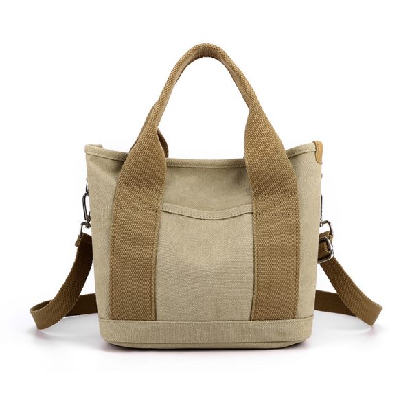 Trendy All-match Simple Fashion Korean Style Large Capacity Commute Leisure Canvas Bag - Image 9