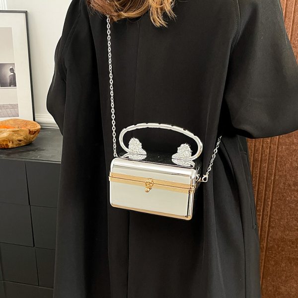 Acrylic Women's Fashion Shiny Surface Crossbody Bag - Image 2