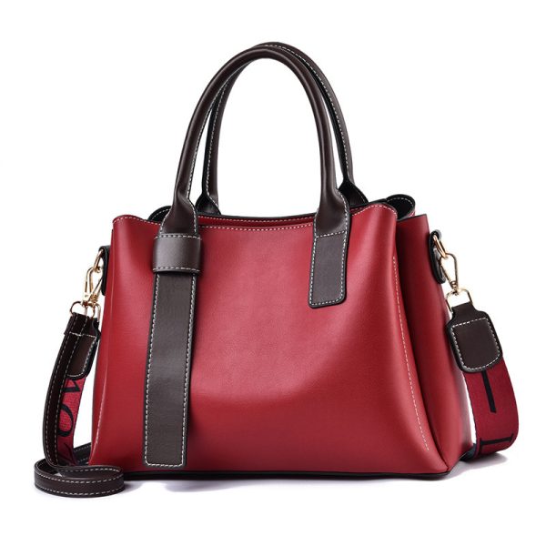 Soft Leather Large Capacity Women's Handbag Fashion Trendy One-shoulder Crossbody Bag - Image 5