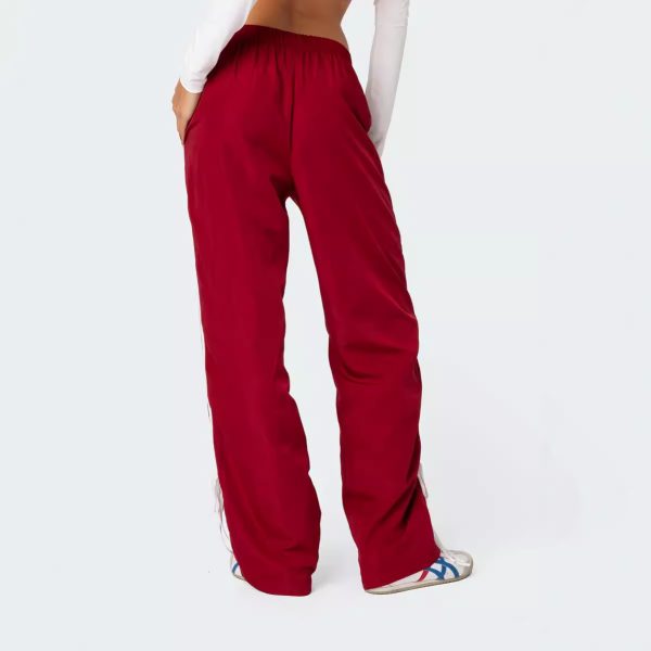 Casual Fashion All-matching Sports Four Bars Contrast Color Straight-leg Pants - Image 4