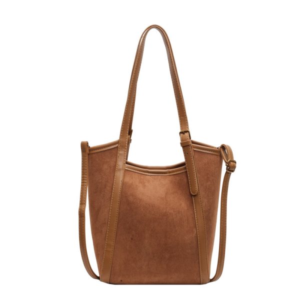 Women's Casual Large Capacity Retro Frosted Handbag - Image 5