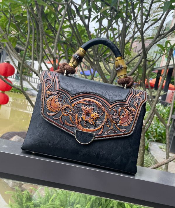Retro Style Trendy Women's Three-dimensional Embossed Crossbody Bag - Image 10