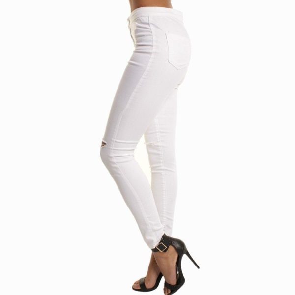 Stretch jeans, thin knees, hole pants - Image 4
