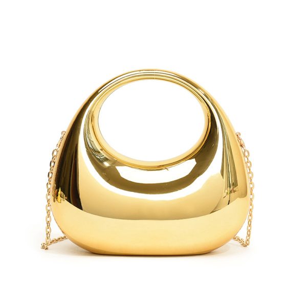 Acrylic Small Size Gold Handbag Chain Shoulder Oblique - Image 5