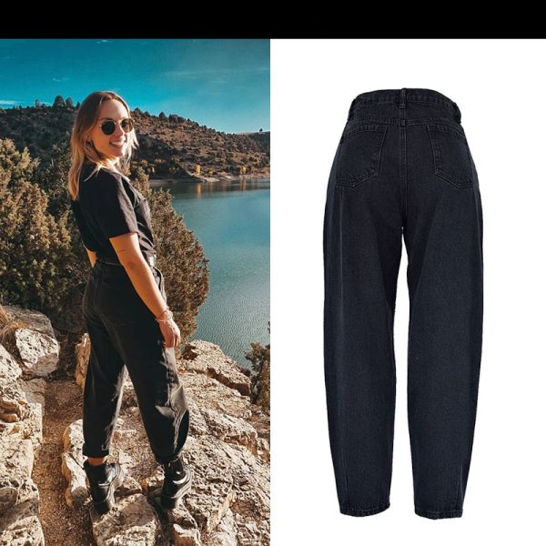 Women's high waist loose jeans - Image 3