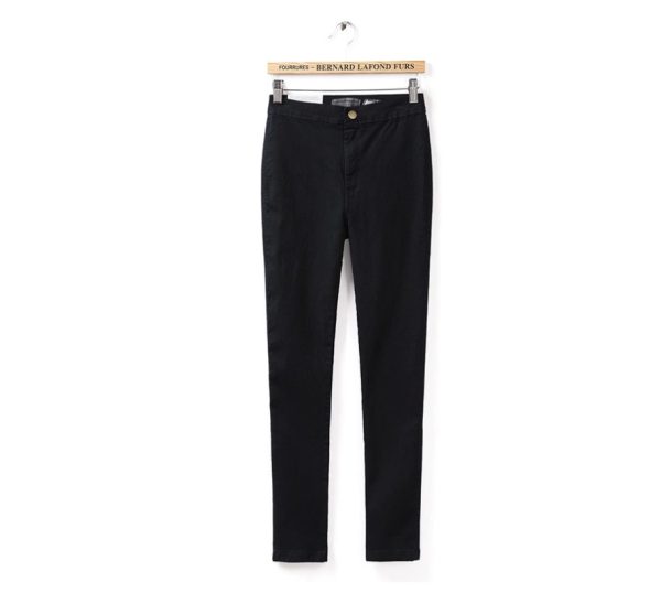 European and American women's stretch slim jeans women's slim feet pants pencil pants trousers - Image 4