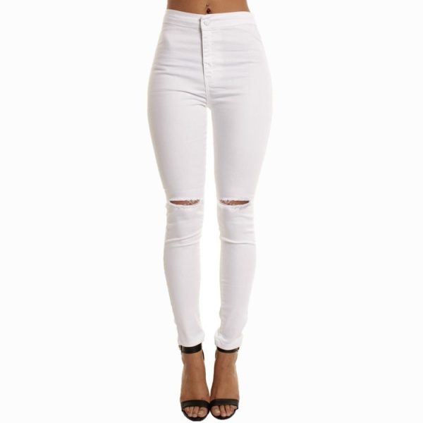 Stretch jeans, thin knees, hole pants - Image 10