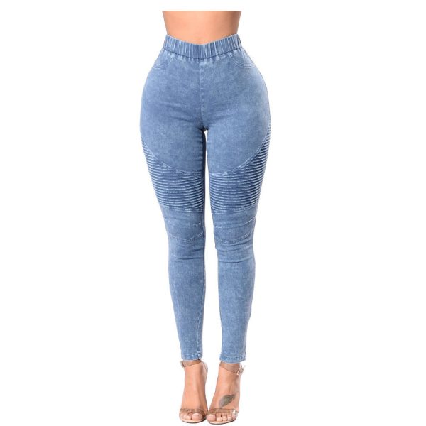 Creased Women'S High-Waisted Butt-Lifting Women'S Jeans - Image 3