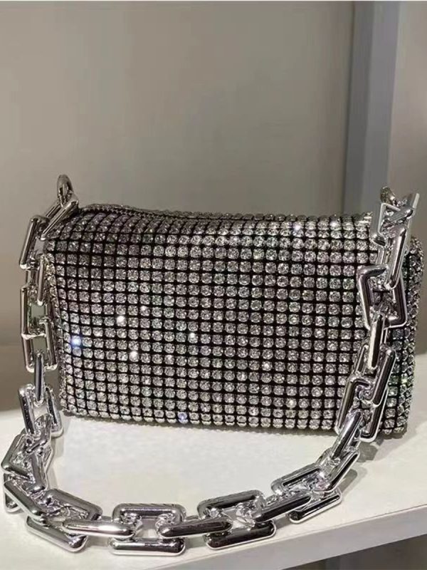 Fashion Diamond Bag Handheld Crossbody - Image 6