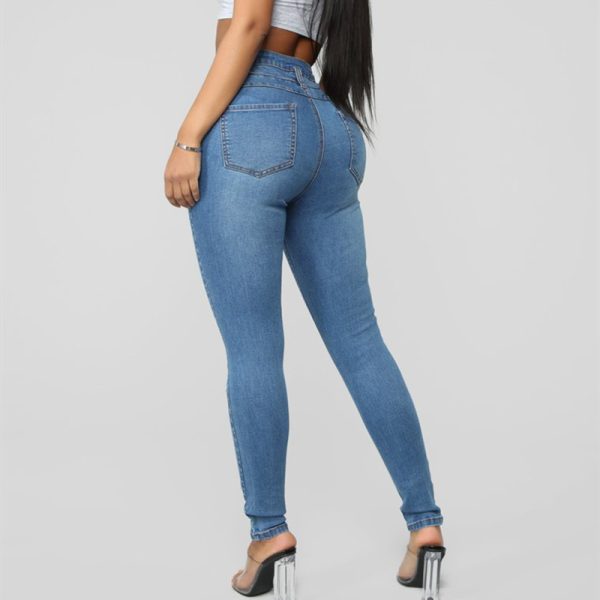 Three-breasted stretch pants - Image 3