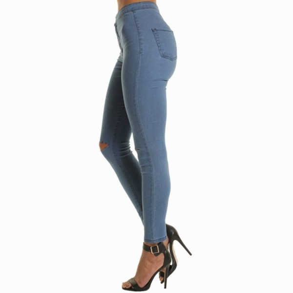 Stretch jeans, thin knees, hole pants - Image 2