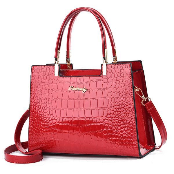 Women's Fashion Patent Leather Shoulder Bag - Image 8