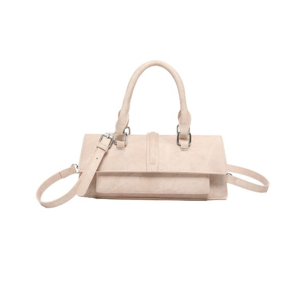 Fashion Crossbody Western Style Handbag Solid Color Simple - Image 4
