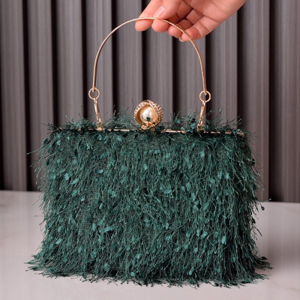 Tassel Handbags Women Dress Party Evening Bag Fashion Luxury Designer Square Bags Crossbody Shoulder Bag Ladies - Image 10