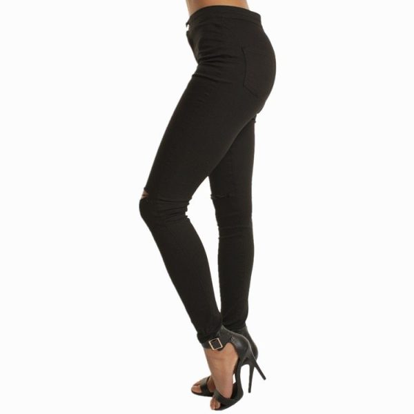 Stretch jeans, thin knees, hole pants - Image 3
