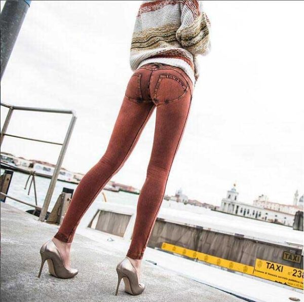 new Italy jeans, peach and hip jeans, bottomless sports pants. - Image 4
