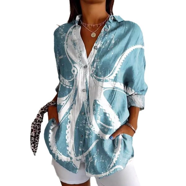 New Women's Summer Animal Pattern 3D Printed Shirt - Image 4