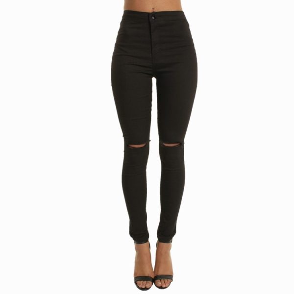 Stretch jeans, thin knees, hole pants - Image 8