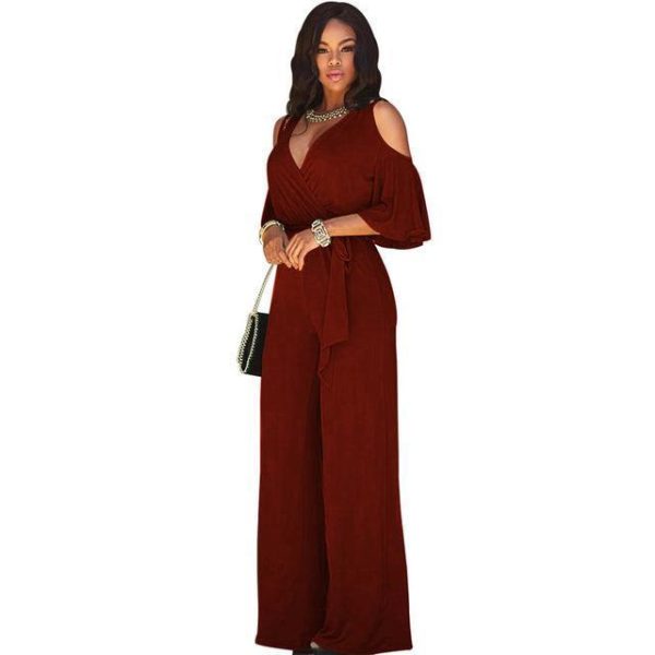 Black Loose Wide Leg Dress - Image 4