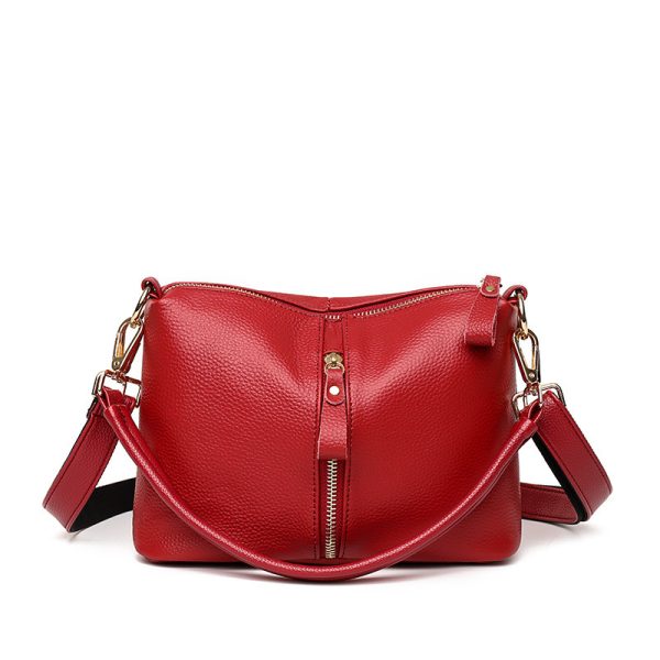 Small Square Bag Fashion Top Layer Cow Leather - Image 3