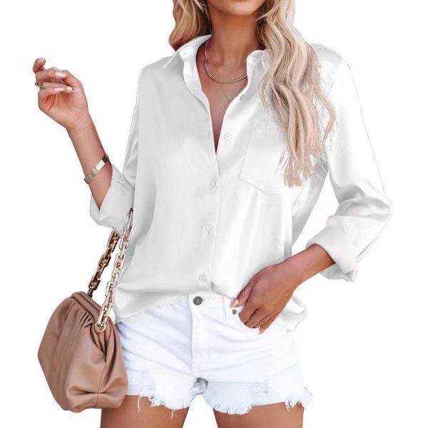 European And American Women's Clothing Spring Long Sleeve V-neck - Image 8
