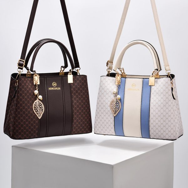 Women's Elegant Contrast Color And Versatile Crossbody Large Capacity Shoulder Handbag