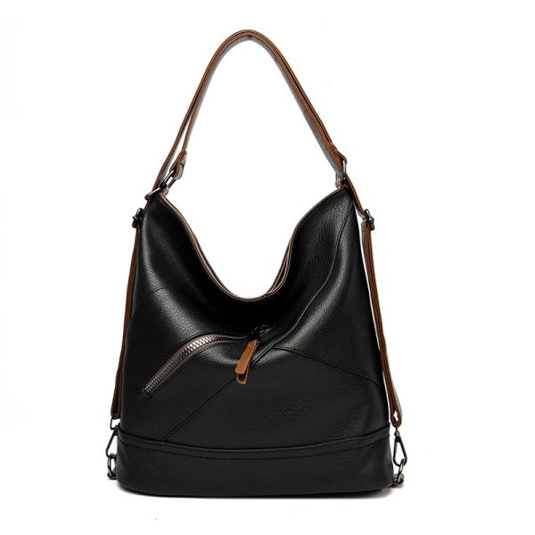 Soft Leather Fashion Shoulder Large Capacity Women's Bag - Image 3