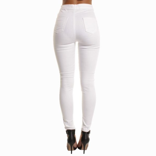 Stretch jeans, thin knees, hole pants - Image 7