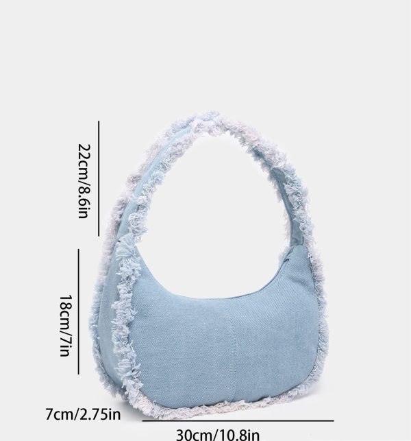 Women's Denim Casual Shoulder Bag - Image 5