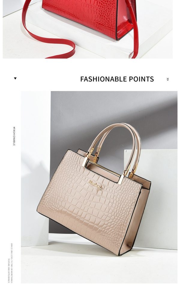Women's Fashion Patent Leather Shoulder Bag - Image 10