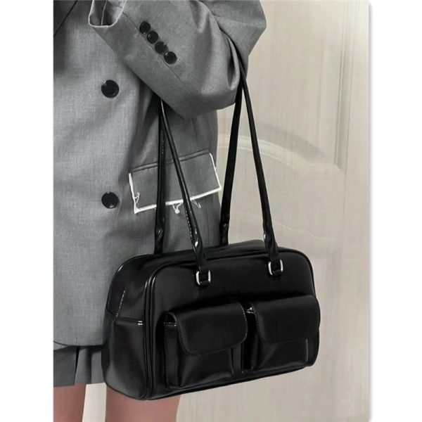 Women's Bag Retro College Large Capacity Casual Tote Bag - Image 4