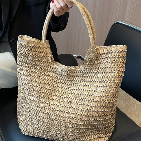 Women's Fashion Large Capacity Straw Bag - Image 6