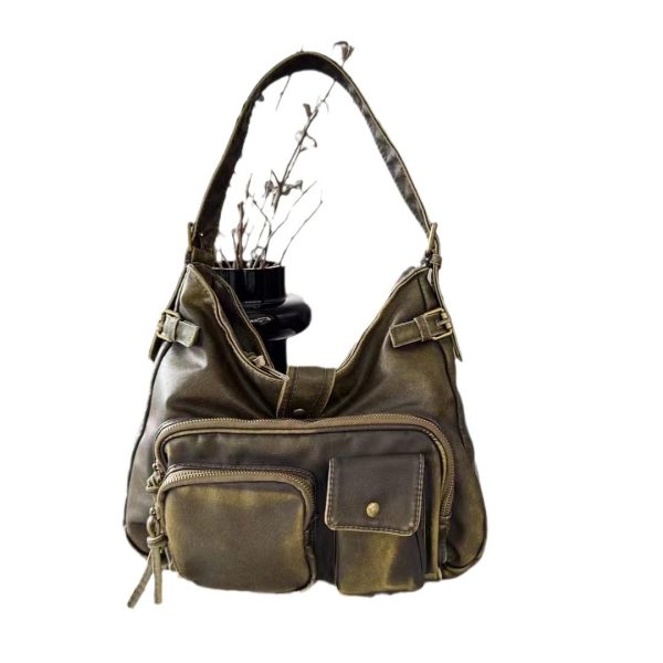 Retro High-grade Texture Multi-pocket Motorcycle Bag - Image 5