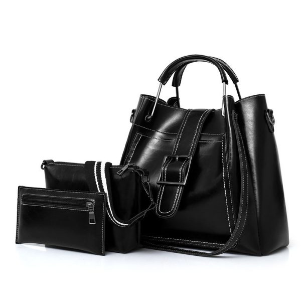 Fashion Women's Three-piece PU Portable Shoulder Bag - Image 6