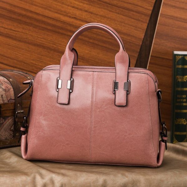 Women's Fashion Simple Leather Crossbody Bag - Image 5
