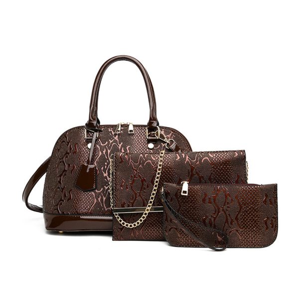 Three-piece Handbag Set Embossed Shoulder - Image 7