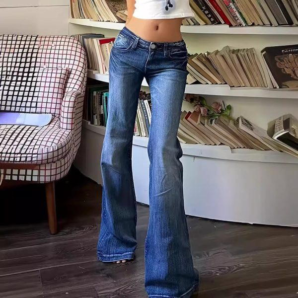 Fashion Straight Casual Denim Trousers - Image 4