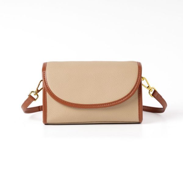 Fashionable Stylish Contrast Color Niche Style Crossbody Bag - Image 4