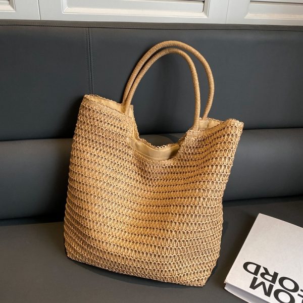 Women's Fashion Large Capacity Straw Bag - Image 5