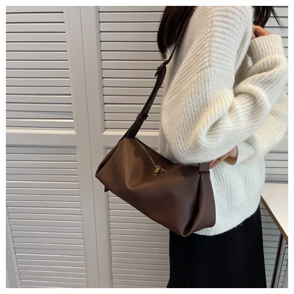 Autumn Shoulder Bag Retro Simple Soft Leather Cross Body - Image 2