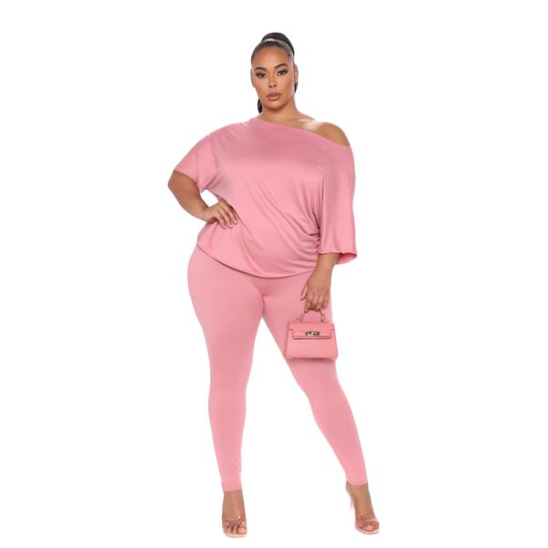 Loose Casual Back Twist Backless Solid Color Two-piece Suit - Image 4