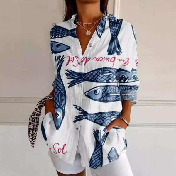 New Women's Summer Animal Pattern 3D Printed Shirt - Image 3
