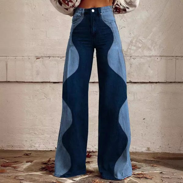 Women's Wide-leg Pants Fashion High Waist Casual Trousers 3D Printing - Image 2